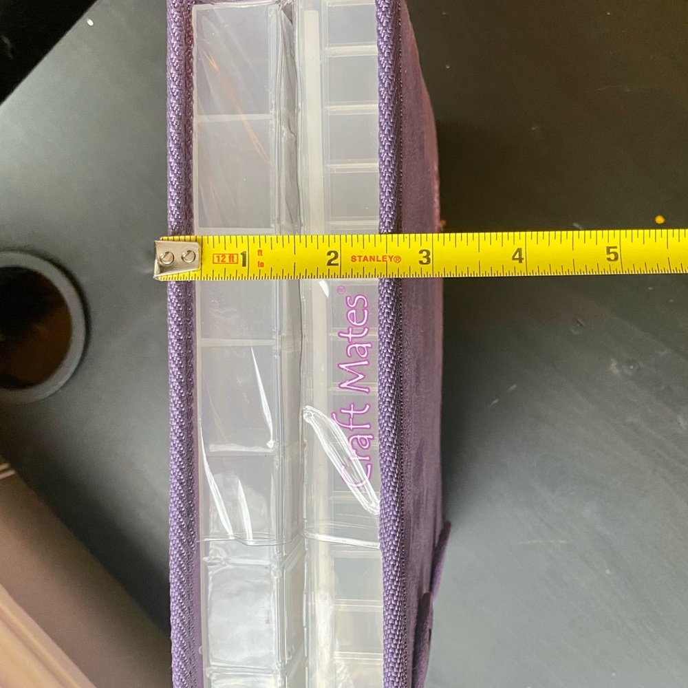 PACK OF TWO Craft Mates Double Sided Case w 8organizers, for (beads, pins, more) - Picture 16 of 16